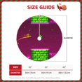 thumbnail image 2 of Zufioo Geometry Dash Print Imitation linen Christmas Tree Skirt Hemming Style for Christmas Tree Christmas Party Home Decorations-30", 2 of 6