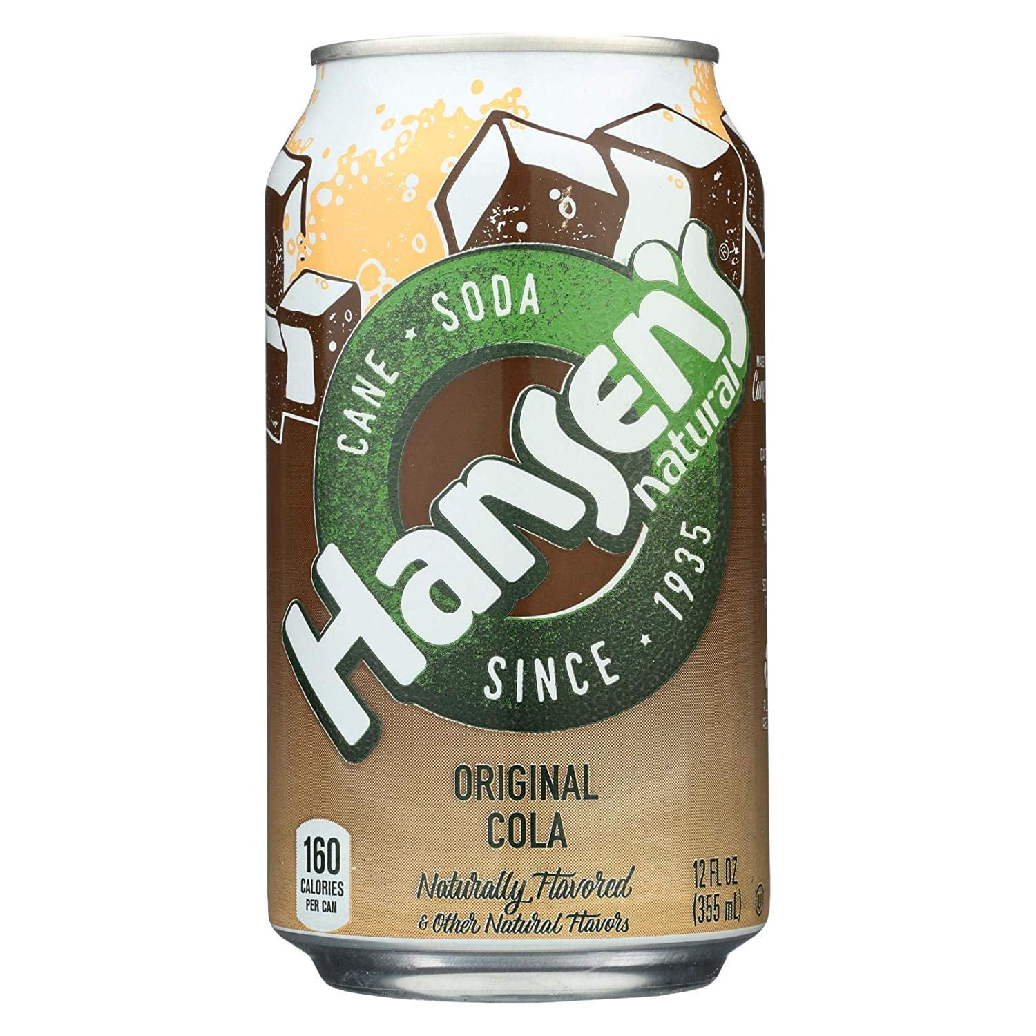 HANSEN'S BEVERAGES, Soda, Natural Cola, Pack of 4, Size 6/12 FZ, (GMO Free)