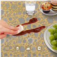 thumbnail image 6 of Pioneer Flower Floral Print Pattern Round Tablecloth 70"x70", Wrinkle Resistant Wipeable Table Cover for Kitchen Dining Room Picnic Patio and Party, 6 of 6