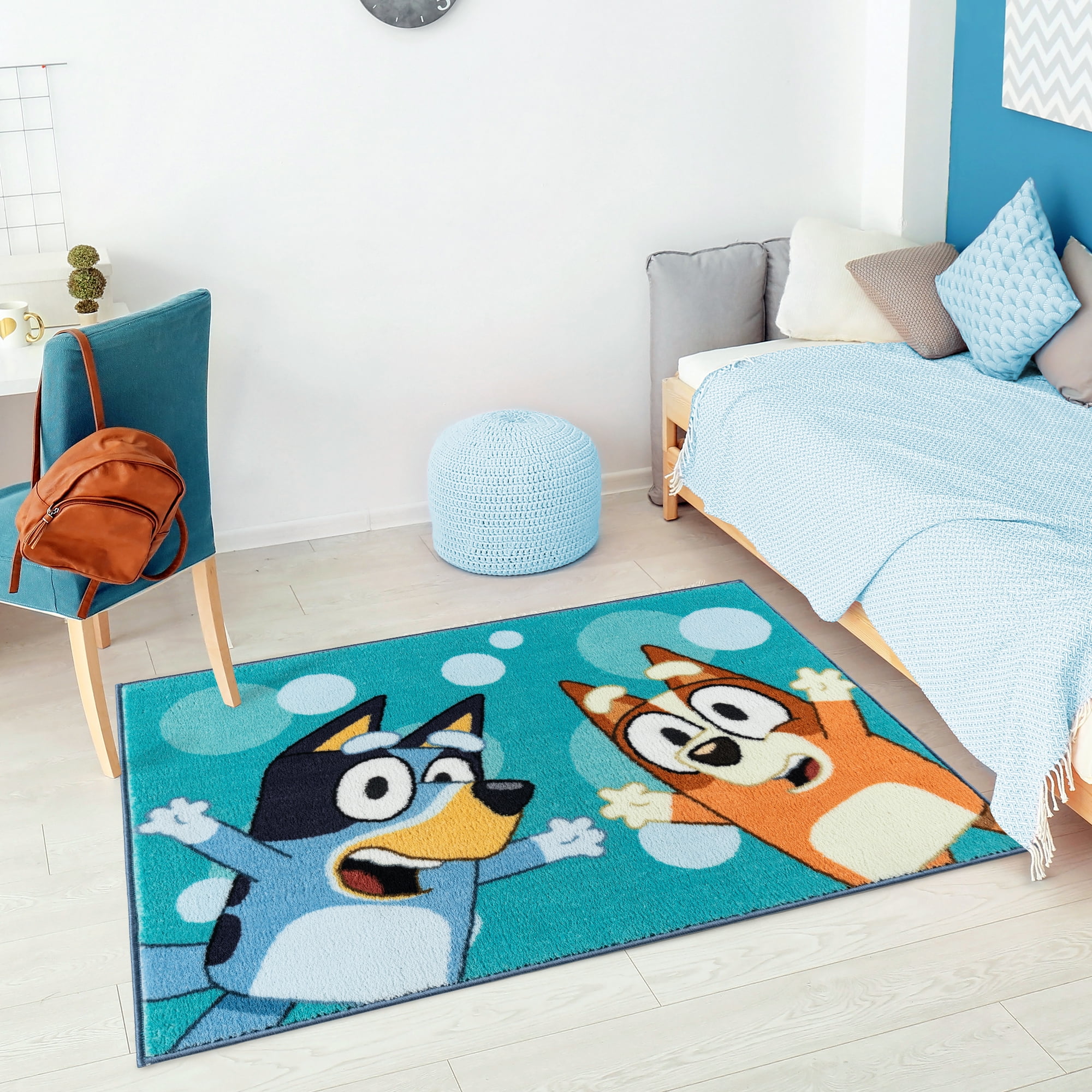 BBC Bluey & Bingo Printed Youth Indoor Rug, 31.5"x46"