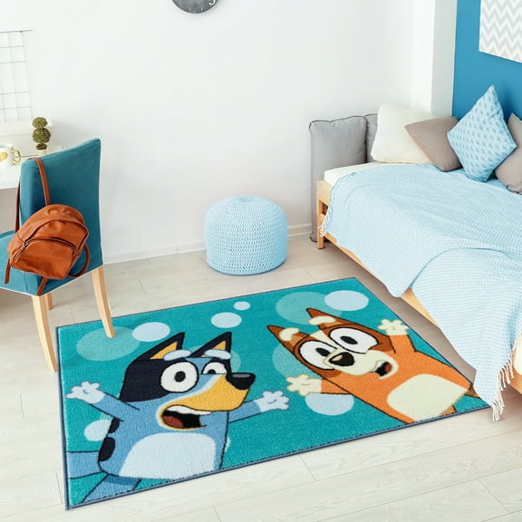 BBC Bluey & Bingo Printed Youth Indoor Rug, 31.5"x46"