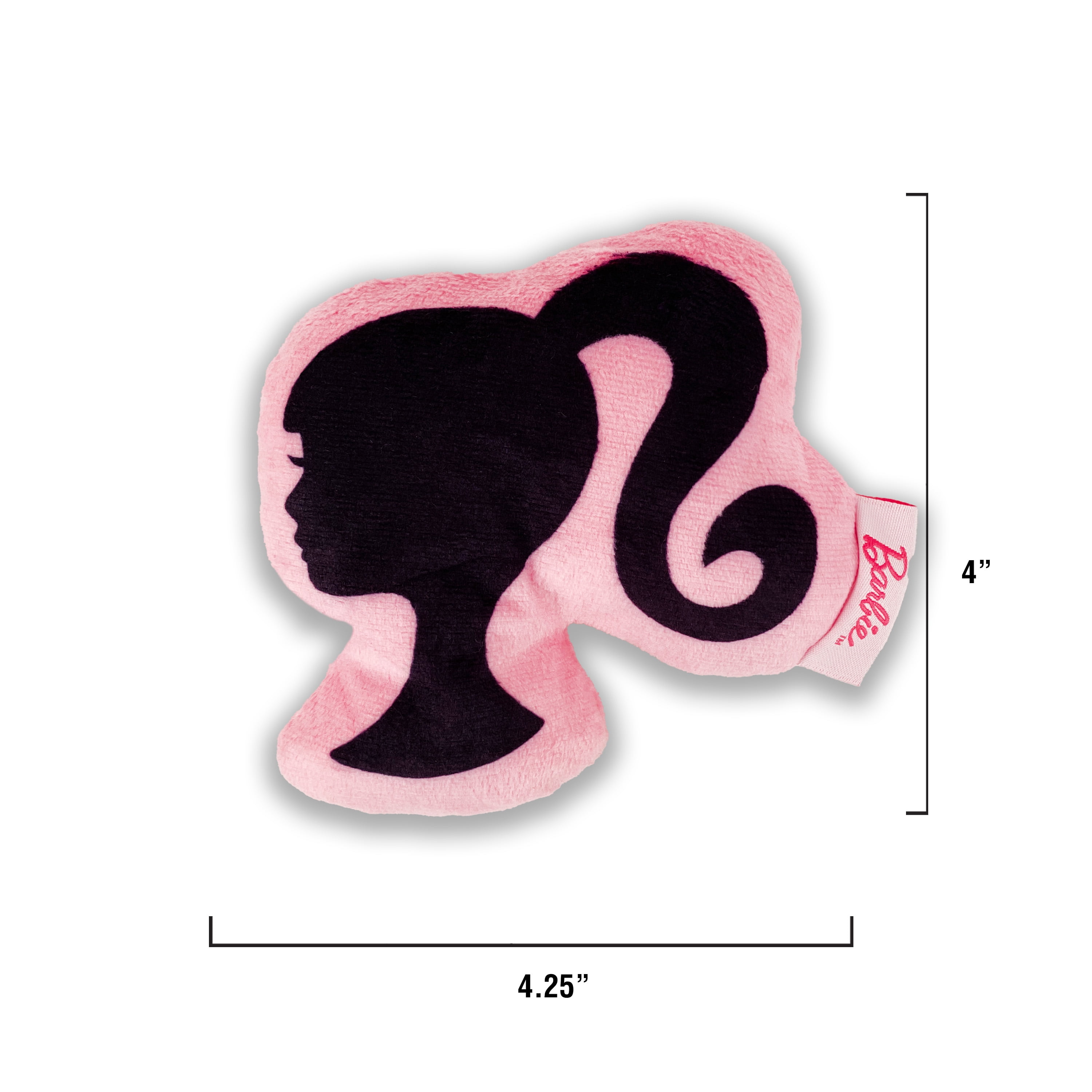 Megatoys Barbie Small Pet Bed, Plush Car Bed with 2 Crinkle Barbie-Themed Toys, Pink