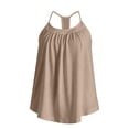 thumbnail image 6 of Tank Tops with Built in Bras for Women, Loose Fit Flowy Cami Top,2XL, 6 of 8