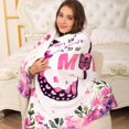 thumbnail image 3 of Yibo Mom Birthday Gifts Blanket Flannel Soft and Comfortable Anti-static Bed Sofa Blanket, 3 of 7