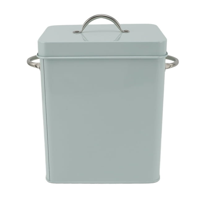 Contenedor de Detergente Para Ropa de 1,5 kg, Caja de Almacenamiento de Metal Con Cuchara, Almacenamiento Moderno de Granja, Organización Versátil para Suministros de Lavandería