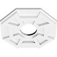 thumbnail image 2 of 10"OD x 3"ID x 3 1/2"C x 1"P Logan Architectural Grade PVC Contemporary Ceiling Medallion, 2 of 11