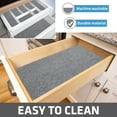 thumbnail image 3 of Drymate Premium Luxury Shelf & Drawer Liner, Thick Cushioned Fabric, Non-Adhesive, Absorbent, Waterproof, Slip-Resistant, Liners for Kitchen Cabinets, Cupboards (12”x59”)(2-Pack)(Light Grey), 3 of 8