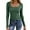 #_001Dark Green, variant on ASDFVBKG Women's Scoop Neck Tops Cozy Ribbed Long Sleeve Tops Tunic Casual Slim Fit Basic Fashion Tee Royal Blue XL