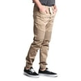 thumbnail image 4 of Victorious Men's Biker Twill Jogger Pants JG871 - Khaki - Small, 4 of 6