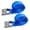 Blue, variant on Mega Cargo Control 1" x 5' Endless Cam Buckle Lashing Straps, Adjustable Roof Rack, Bundling Tie Downs - 2- Pack, Blue