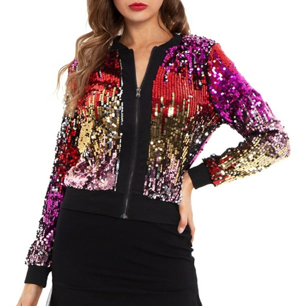 Shimmer hotsell bomber jacket