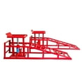 thumbnail image 2 of Sturdy Hydraulic Car Ramps Set Red 2 Pack High Lift 11000LBS Heavy-Duty Service Ramps for Automotive Maintenance, 2 of 7
