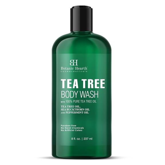 Botanic Hearth Tea Tree Body Wash – Refreshing Moisturizing Cleanser for Men & Women, Helps Soothe Skin, Sulfate & Paraben Free – 8 fl oz