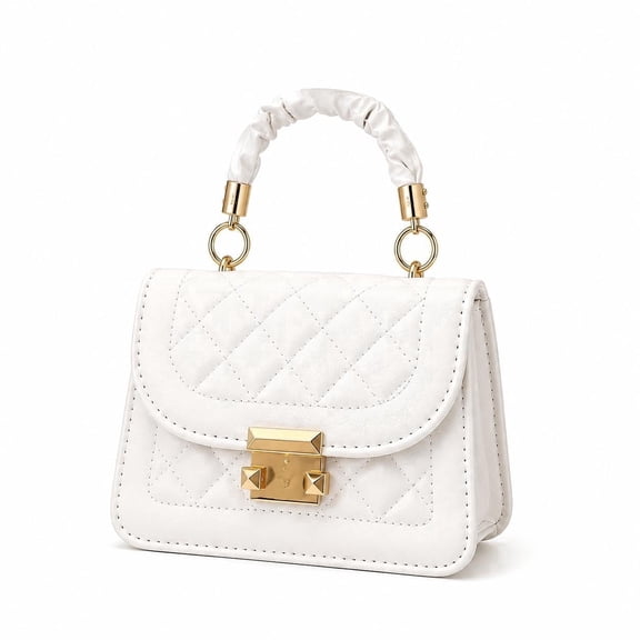 AVMPRO Fashion Women's Alligator PU Leather Hasp Flap Bag – Solid Color Mini Crossbody Chain Shoulder Handbag