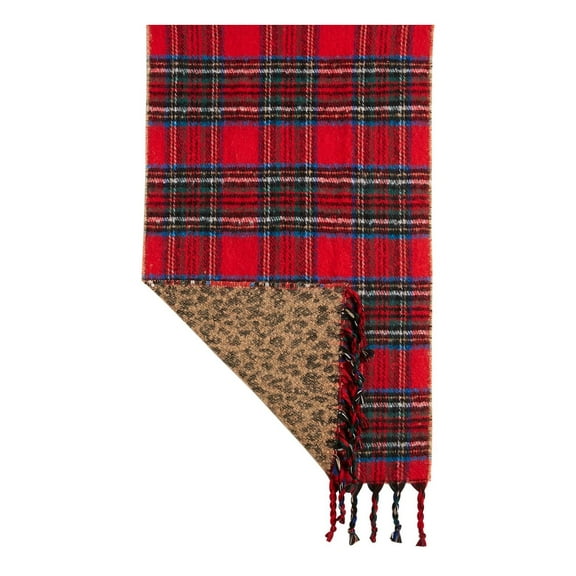 Steve Madden Womens Wool Blend Blanket Wrap Red O/S