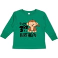 thumbnail image 3 of Inktastic Monkey Its My 3rd Birthday Boys or Girls Long Sleeve Toddler T-Shirt, 3 of 5