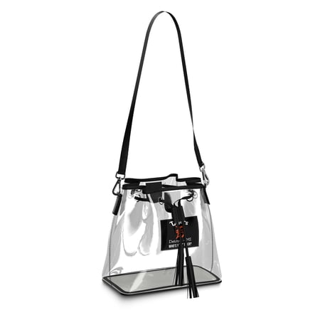 WEAR by Erin Andrews Detroit Tigers Clear Stadium Bucket Purse