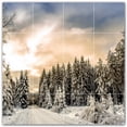 thumbnail image 1 of Picture-Tiles.com: Winter Ceramic Tile Wall Mural WAL501226-44XL. 48"W x 48"H using (16) 12" x 12" Ceramic Tiles-Satin Finish, 1 of 3