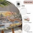 thumbnail image 3 of Autumn Forest Deer Round Tablecloth for 36-44 Inch Tables, Fitted Table Cover with Elastic Edge, Elk River Mountain Waterproof Outdoor Table Cloth Protector for Patio Garden Dinner Picnic, 3 of 9