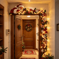 thumbnail image 4 of Christmas Door Corner Decor Light, L-Shaped Holiday Porch Decoration with Christmas Door Frame Accent for Entryway Wall Indoor Outdoor Seasonal Display, 3PC, 4 of 6