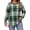 Green-Plaid, variant on Plus Size Sweatshirts for Women Plaid Crewneck Long Sleeve Shirts Casual Fall Tunic Tops Lightweight Pullover Sweatshirts