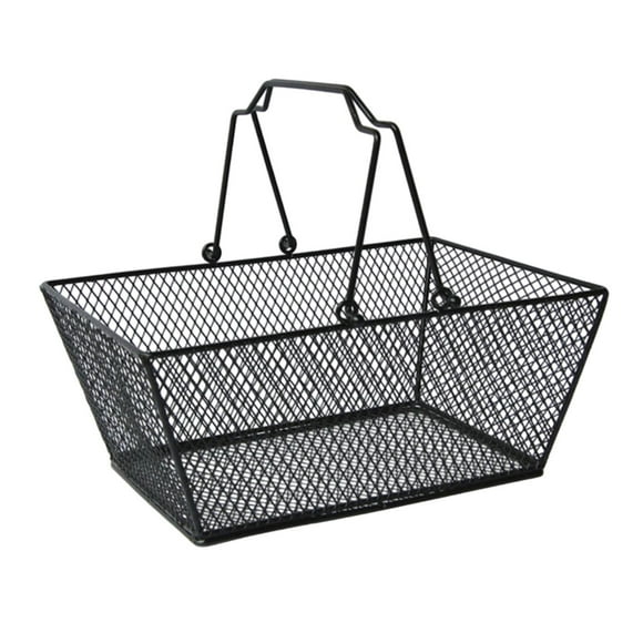 Rongfmy Panier de Courses Pratique en Treillis Métallique pour Cuisine Boutique Jardin