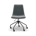 thumbnail image 3 of Pemberly Row Velvet Chair Rolling Swivel Task Chair in Silver, 3 of 6