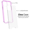 thumbnail image 3 of CoverON Apple iPhone 12 Pro Max Case (6.7"), Clear Slim fit Lightweight Hard Cover TPU, Purple Bumper, 3 of 8