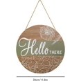 thumbnail image 6 of Spring Summer Wreath, Lemon Summer Spring Decorations Outside Holiday Eucalyptus Wreath for Front Door Leaves Festival Wall Window Farmhouse Bee Hydrangea Hello Sign, 6 of 8