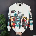 thumbnail image 4 of Sudaderas de cuello redondo, camisetas ajustadas y ajustadas de otoño coreanas para hombres, tendencias de moda 2024, camisetas de alta calidad, jerséis de lujo para hombre, 4 of 4