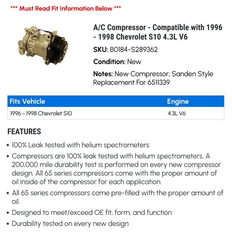 1998 Chevy S10 Parts Diagram