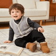thumbnail image 3 of Hotiary 0-3T Baby Girls Boys Fall Winter Fleece Vest Fuzzy Fall Winter Warm Waistcoat Sleeveless Jacket With Pockets, 3 of 8