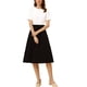 thumbnail image 2 of BLUSA CON COLLAR PETER PAN INSPIRADA EN CHIC PARA MUJERES, JACQUARD FLORAL, MANGA CORTA PUFF KAWAII, TALLA 2XL, BLANCA, 2 of 6