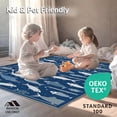 thumbnail image 4 of ODIKA 4'x6' Machine Washable Non-Slip Area Rug, Vibrant Rustic Multicolored Nautical FishTheme Blue High Traffic Rug, Blue, 6066, 4 of 7