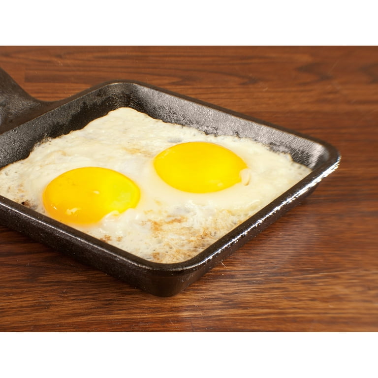 Lodge Cast Iron Small Fry Skillet, 5 X 5 Square Grilled Sandwich