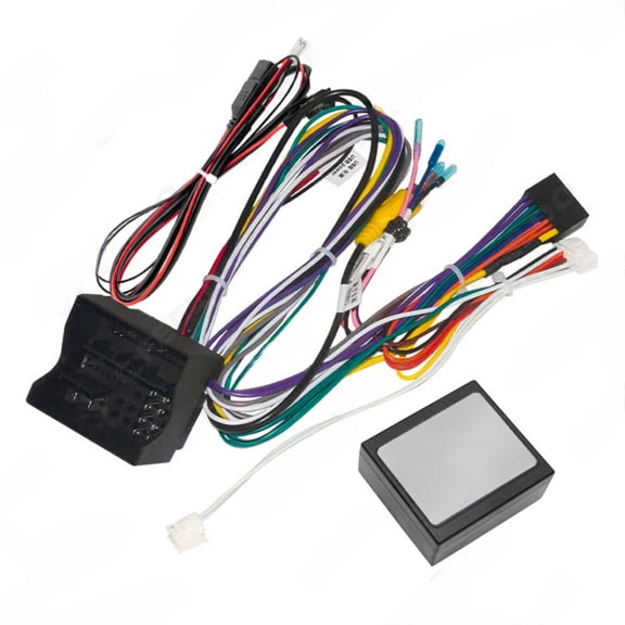2025-20 16 pin android navigation power cable with protocol box for 2015-2020 volkswagen golf 7 high configuration large screen system