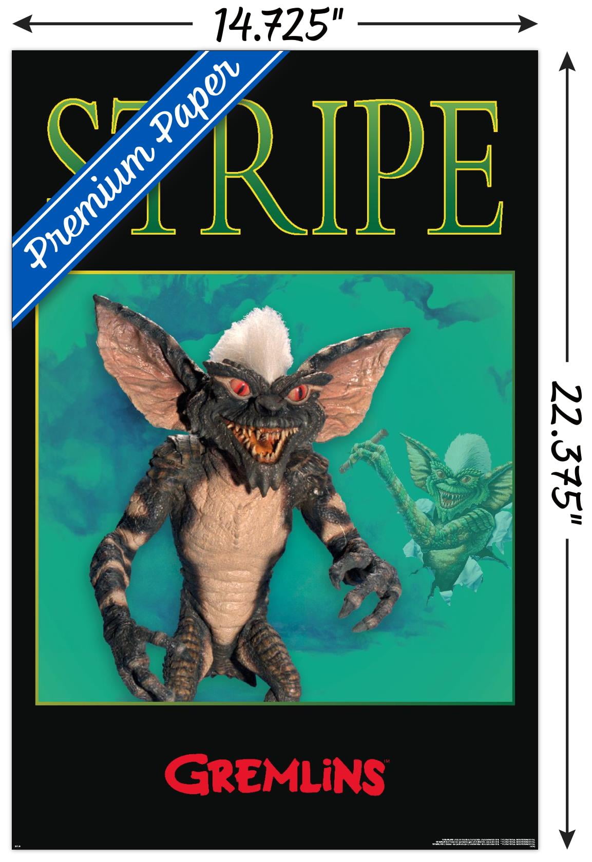 Gremlins - Stripe Green Wall Poster, 22.375