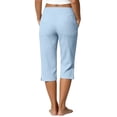 thumbnail image 4 of Cotton Linen Capri Pants for Women Linen Drawstring Elastic Waist Relaxed Fit Casual Cropped Trousers with Pockets, 4 of 7