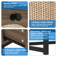 thumbnail image 4 of Topcobe 1 Pieces Modern 2 Drawer Nightstand for Home Office Small Spaces, Home Decor Minimalist Lamp Table for Bedroom Living Room, Easy Assembly Bedside Table Set for Sofa Couch, Brown, 4 of 15