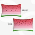 thumbnail image 2 of Naloa Watermelon Pillowcase, Throw Pillowcase, Wrinkle-Free, Stain-Resistant with Hidden Zipper for Bedroom Sofa-14"x20", 2 of 6