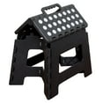 thumbnail image 3 of Home Basics Large Foldable Plastic Stool with Non-Slip Dots, Black, 3 of 8