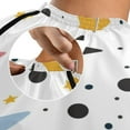 thumbnail image 6 of JSTEL Polka Dots Stars Waterproof Barber Cape for Men Women Beard Shaving Bib Apron Professional Hair Cutting Cloth, 65 x 55 inch, 6 of 6