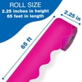 thumbnail image 2 of Carson Dellosa 65' Hot Pink Rolled Scalloped Bulletin Board Borders (1 roll), 2 of 5
