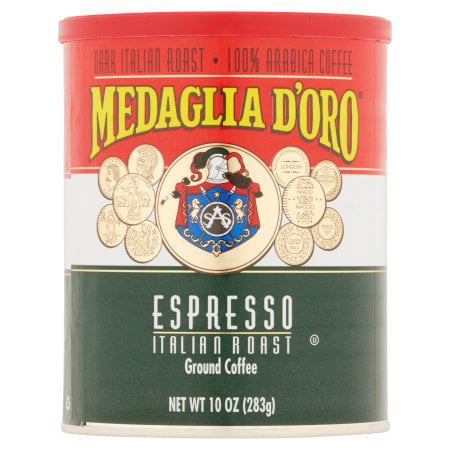 oro espresso medaglia roast oz ground italian coffee walmart