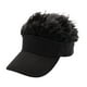 thumbnail image 2 of Gorra con visera con pelo falso Yinane Gorra Negra Cabello Negro, 2 of 8