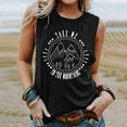 thumbnail image 2 of Tank Tops For Women Casual Sunrise Print Tank Hiking Mountain Sleeveless Shirt Tees Vest Tops Camisole Tops For Women, 2 of 6