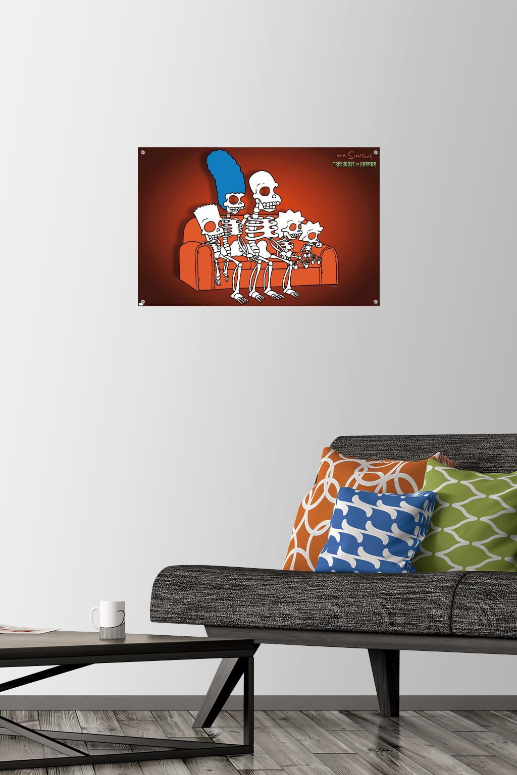 The Simpsons: Treehouse of Horror - Family Bones Wall Poster with Pushpins, 14.725" x 22.375"
