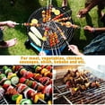 thumbnail image 7 of 12PCS Kabob Skewers Flat Metal BBQ Barbecue Skewer 15" Long Stainless Steel Shish Kebob Sticks Wide Reusable Grilling Skewers Set for Meat Shrimp Chicken Vegetable, 7 of 7