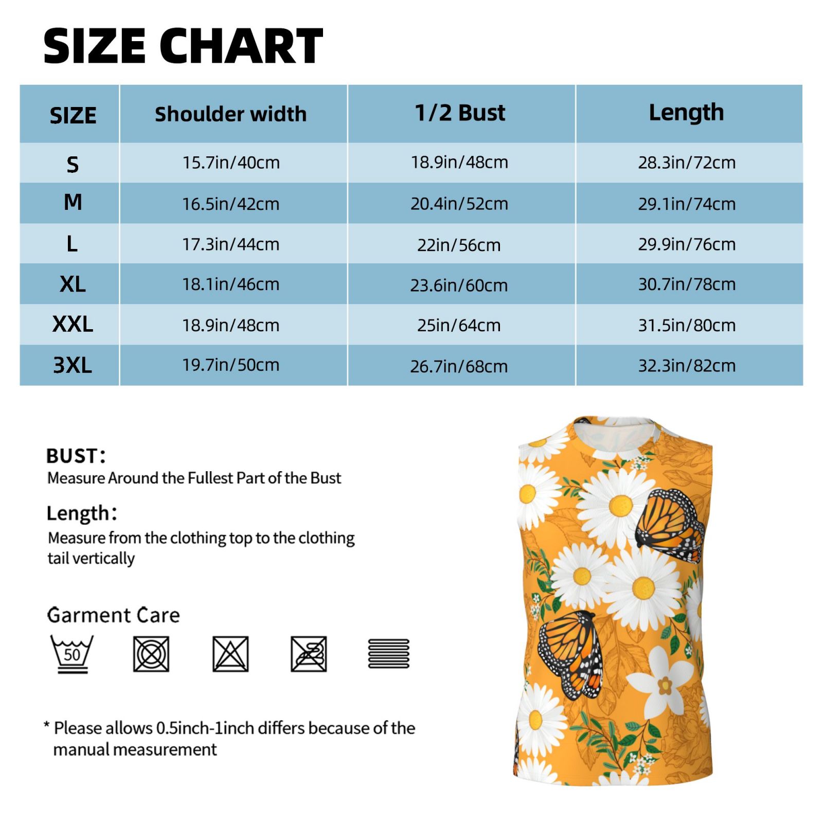 Disketp White Floral And Butterflies Sleeveless Tshirts For Men, Muscle ...