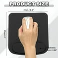 thumbnail image 2 of Uxcell Ergonomic Mouse Pads, Gel Mouse Pads with Wrist Rest Support Memory Foam Computer Mat with Non-Slip Base Black, 2 of 7